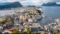 Alesund vom Aksla gesehen